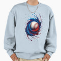 Baseball 4Th July Usa American Sweatshirt - Custom Art Print Men Women - T-Shirt, Sweatshirt, Hoodie