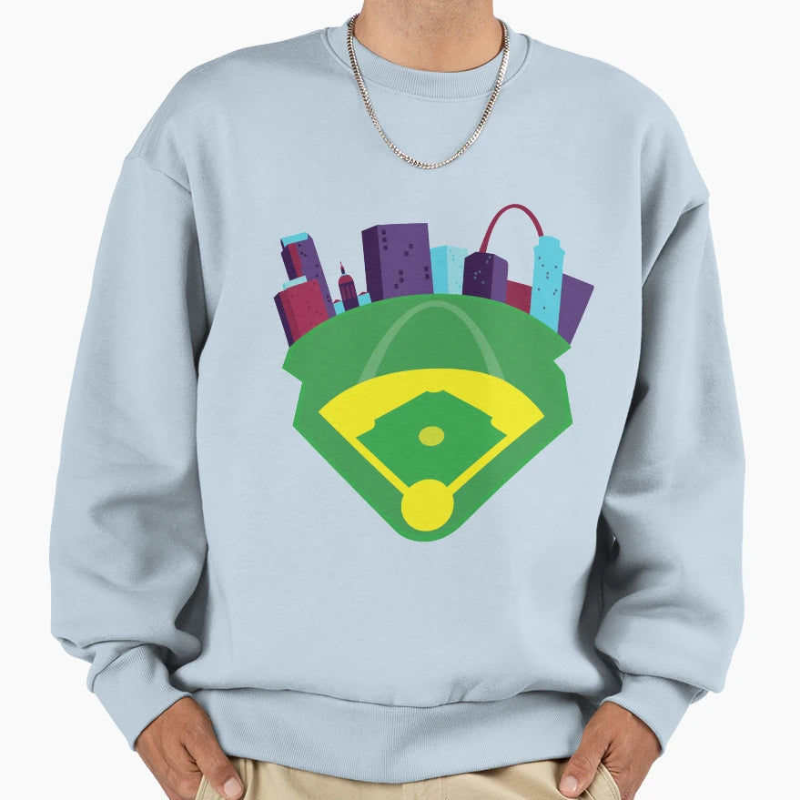 Busch Stadium Sweatshirt - Custom Art Print Men Women - T-Shirt, Sweatshirt, Hoodie