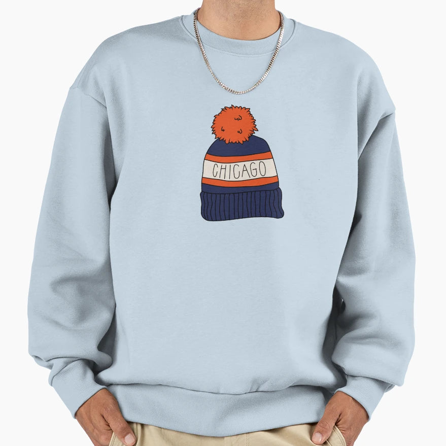 Chicago Hat Sweatshirt - Graphic Print Unisex - T-Shirt, Sweatshirt, Hoodie