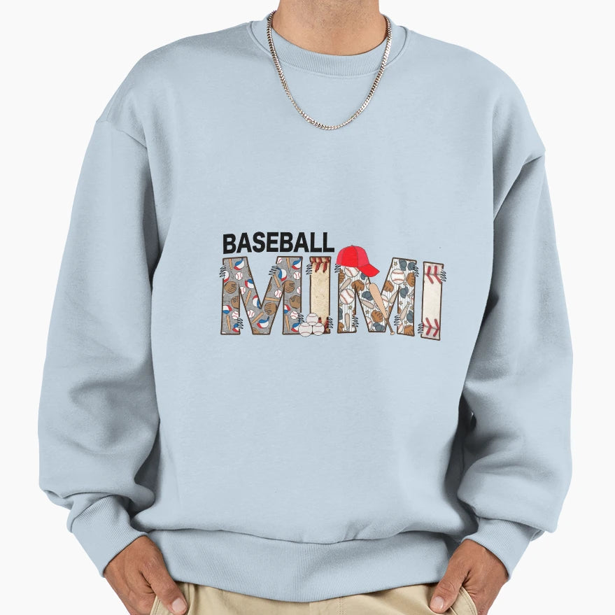 Baseball Mimi Sweatshirt - Casual Everyday Wear for Adults - T-Shirt, Sweatshirt, Hoodie