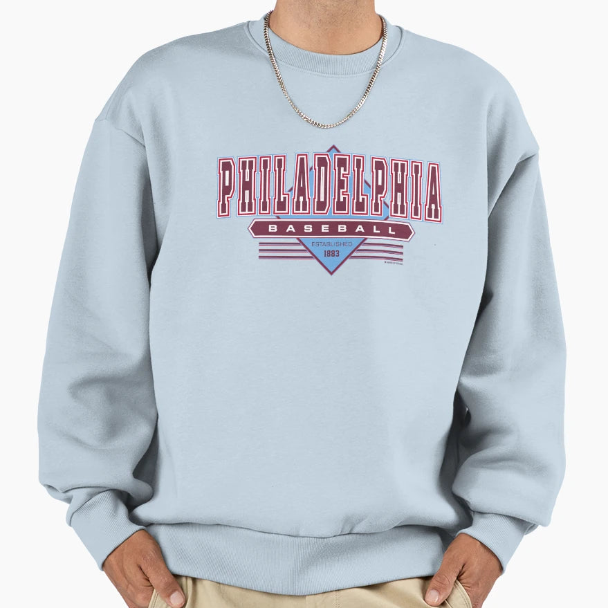 Philadelphia Philly Baseball Sweatshirt - Casual Everyday Wear Unisex - T-Shirt, Sweatshirt, Hoodie