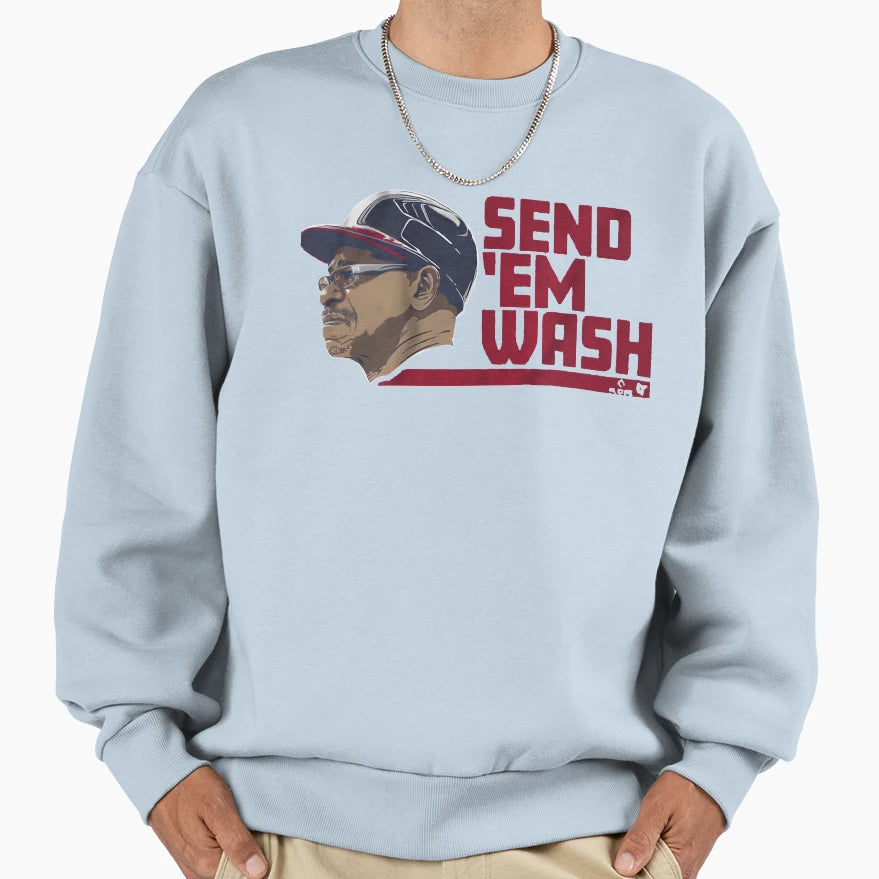 Ron Washington Send Them Wash Png T-Shirt - Novelty Apparel Unisex - T-Shirt, Sweatshirt, Hoodie