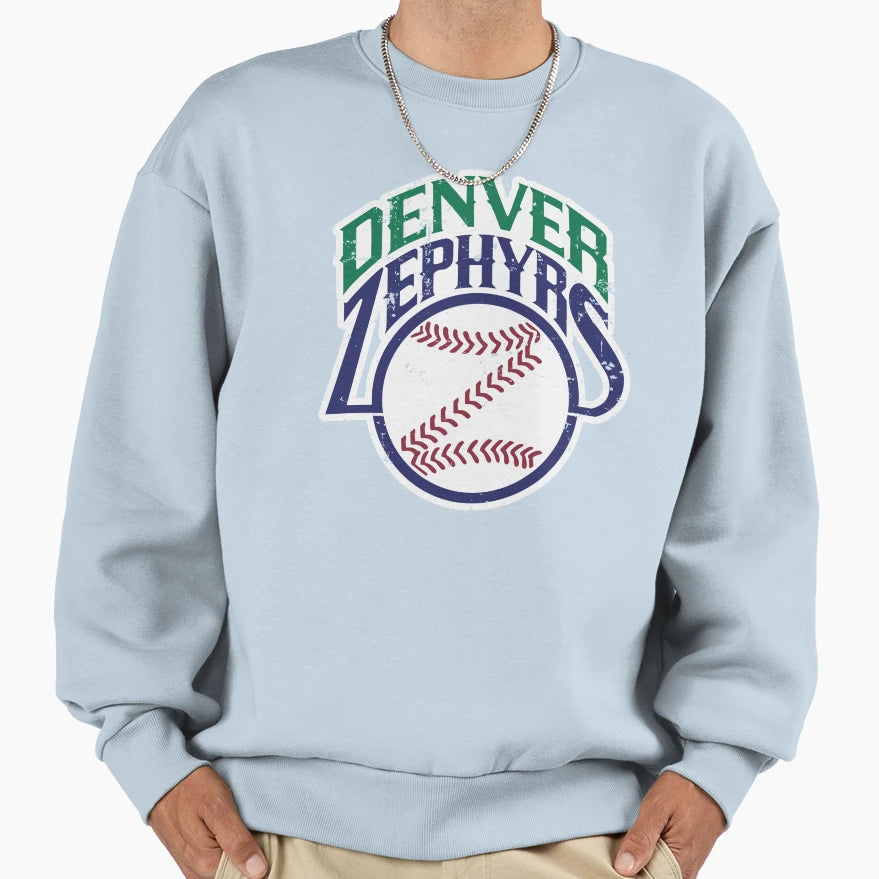 Denver Zephyrs Defunct Baseball Sweatshirt - Aesthetic Graphic Unisex - T-Shirt, Sweatshirt, Hoodie