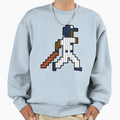 New York Pixel Baseball Player Sweatshirt - Unique Graphic Unisex - T-Shirt, Sweatshirt, Hoodie