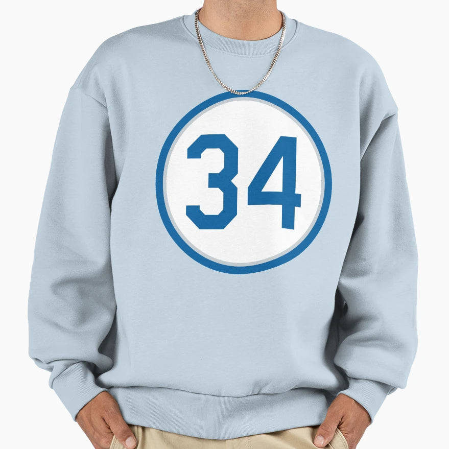 Fernando Valenzuela 34 Jersey Sweatshirt - Casual Everyday Wear Men Women - T-Shirt, Sweatshirt, Hoodie