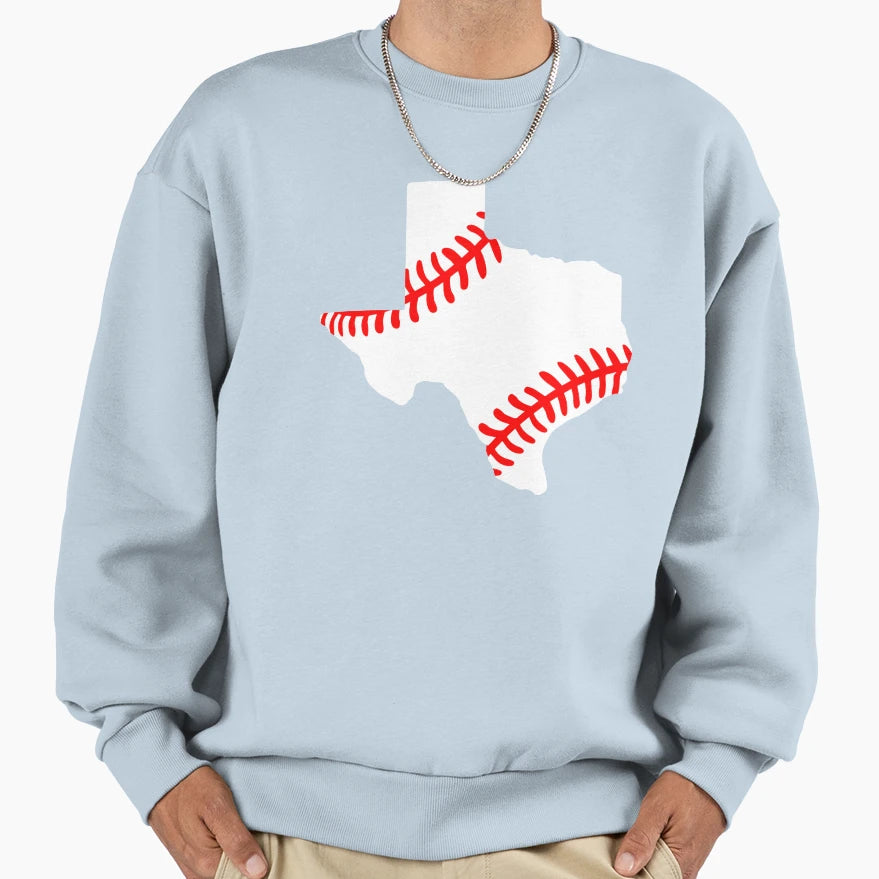 Baseball Texas Sweatshirt - Custom Art Print Unisex - T-Shirt, Sweatshirt, Hoodie