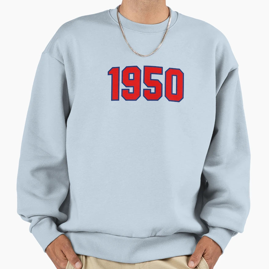 1950 Lyon Red B Sweatshirt - Minimalist Print Unisex - T-Shirt, Sweatshirt, Hoodie