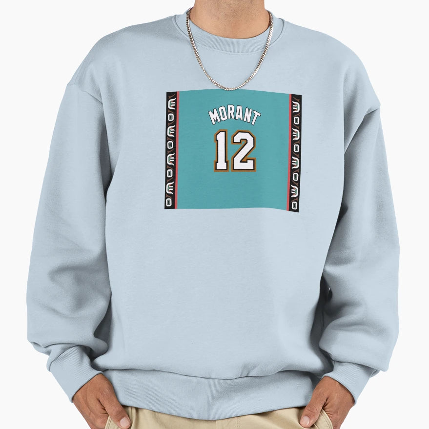 Ja Morant Throwback Jersey Sweatshirt - Graphic Print for Adults - T-Shirt, Sweatshirt, Hoodie