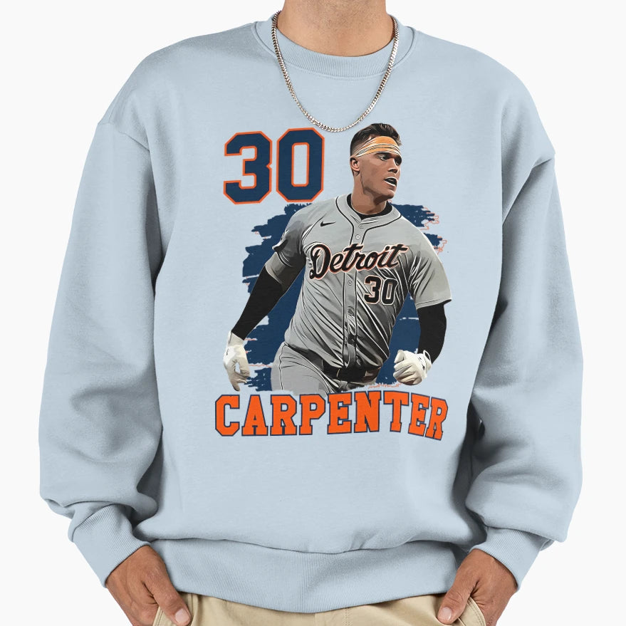 Kerry Carpenter 30 Detroit Sweatshirt - Novelty Apparel Men Women - T-Shirt, Sweatshirt, Hoodie