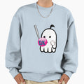 Happy Ghost Ok Ghost Funny Sweatshirt - Novelty Apparel Unisex - T-Shirt, Sweatshirt, Hoodie