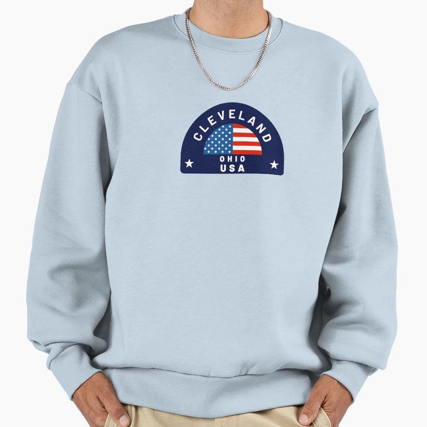 Cleveland Ohio Sweatshirt - Minimalist Print Men Women - T-Shirt, Sweatshirt, Hoodie