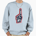 Fan Finger Number 1 Usa Team Sweatshirt - Minimalist Print for Adults - T-Shirt, Sweatshirt, Hoodie