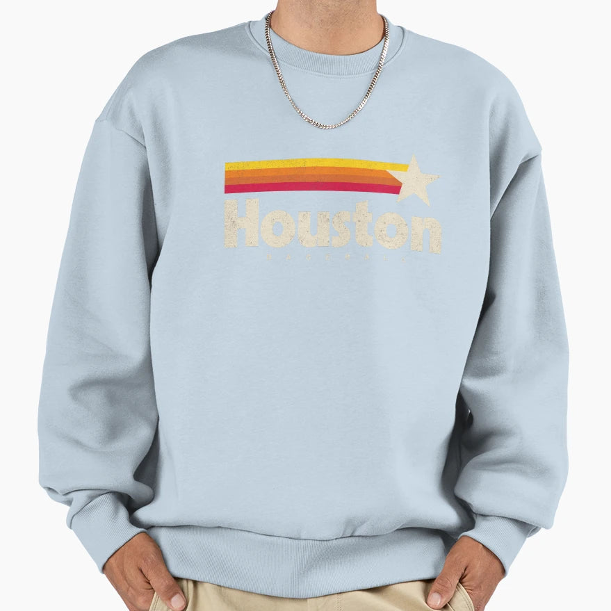 Houston Baseball Sweatshirt - Trendy Graphic for Adults - T-Shirt, Sweatshirt, Hoodie