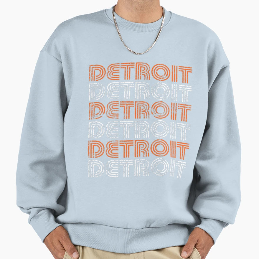 Detroit Michigan Weathered T-Shirt - Streetwear Style Unisex - T-Shirt, Sweatshirt, Hoodie
