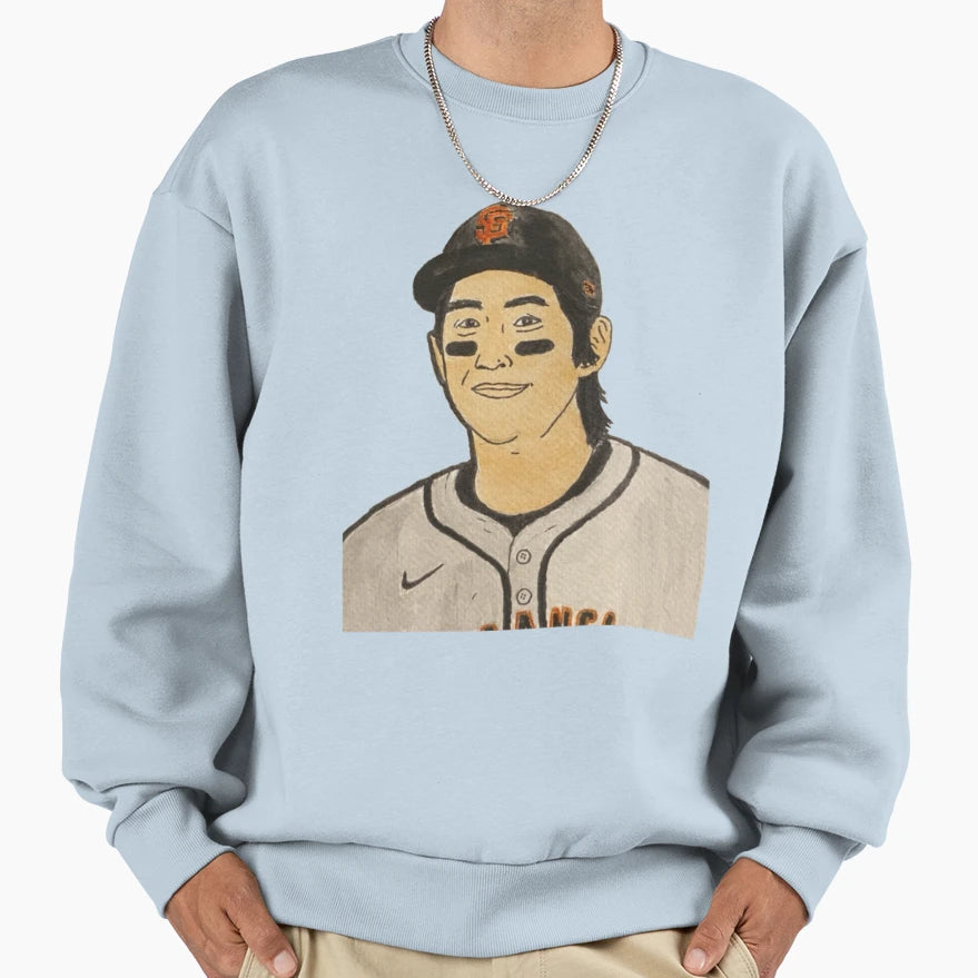 Jung Hoo Lee Sketch Watercolor Sweatshirt - Minimalist Print for Adults - T-Shirt, Sweatshirt, Hoodie