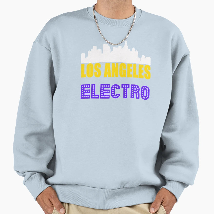 Los Angeles Electro Sweatshirt - Trendy Graphic Unisex - T-Shirt, Sweatshirt, Hoodie