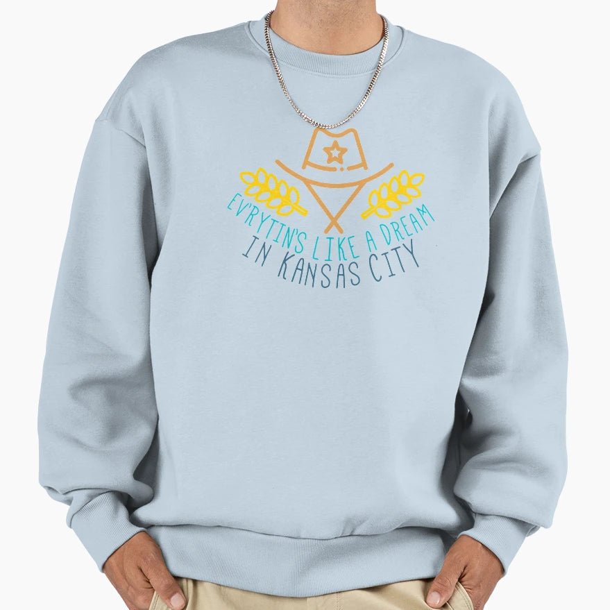 Kansas City Oklahoma Sweatshirt - Custom Art Print for Adults - T-Shirt, Sweatshirt, Hoodie