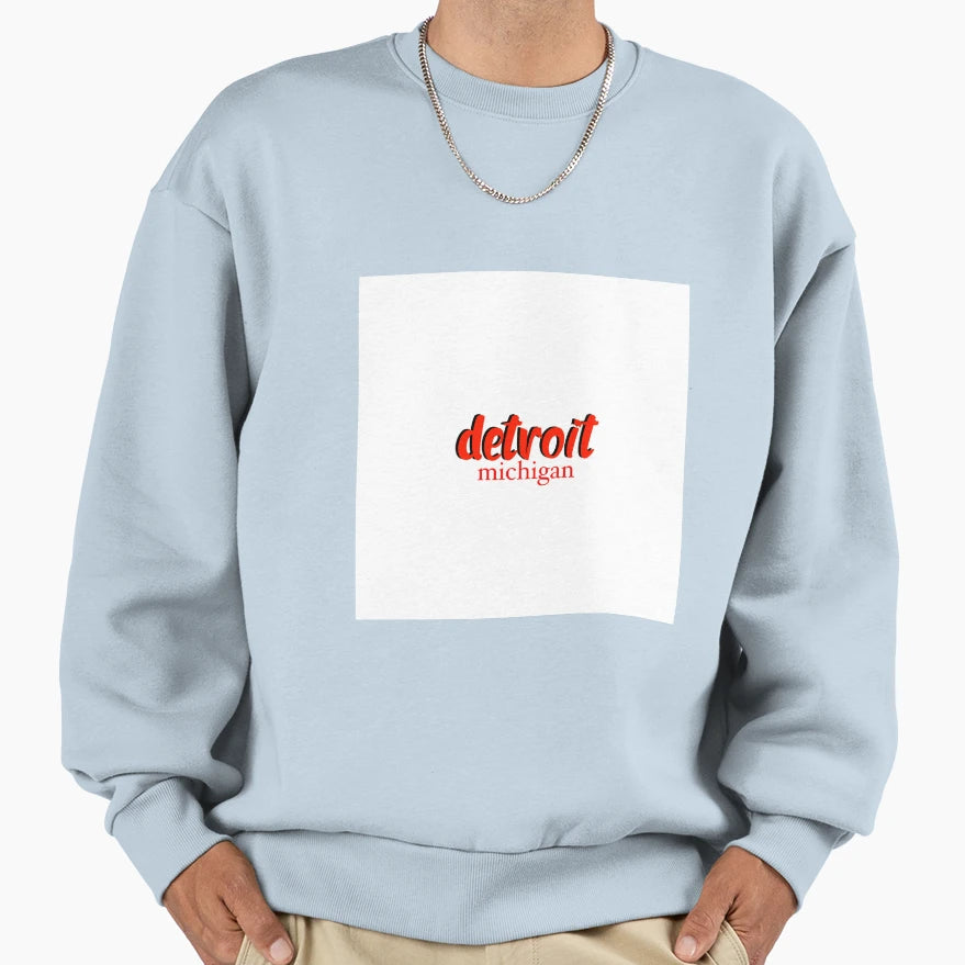 Detroit Michigan Sweatshirt - Novelty Apparel for Adults - T-Shirt, Sweatshirt, Hoodie