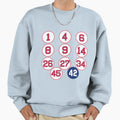 Sox Retired Numbers Sweatshirt - Minimalist Print Men Women - T-Shirt, Sweatshirt, Hoodie