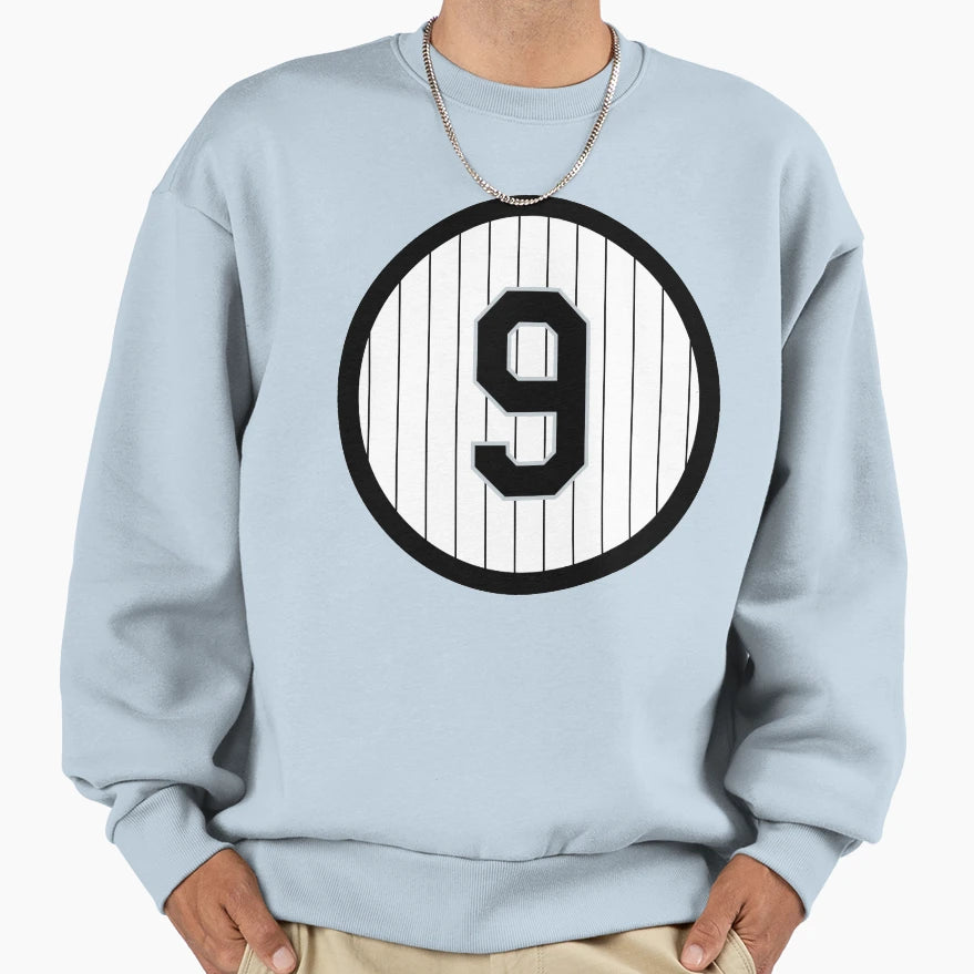 Minnie Minoso 9 Jersey Number Sweatshirt - Fun Novelty Design for Adults - T-Shirt, Sweatshirt, Hoodie