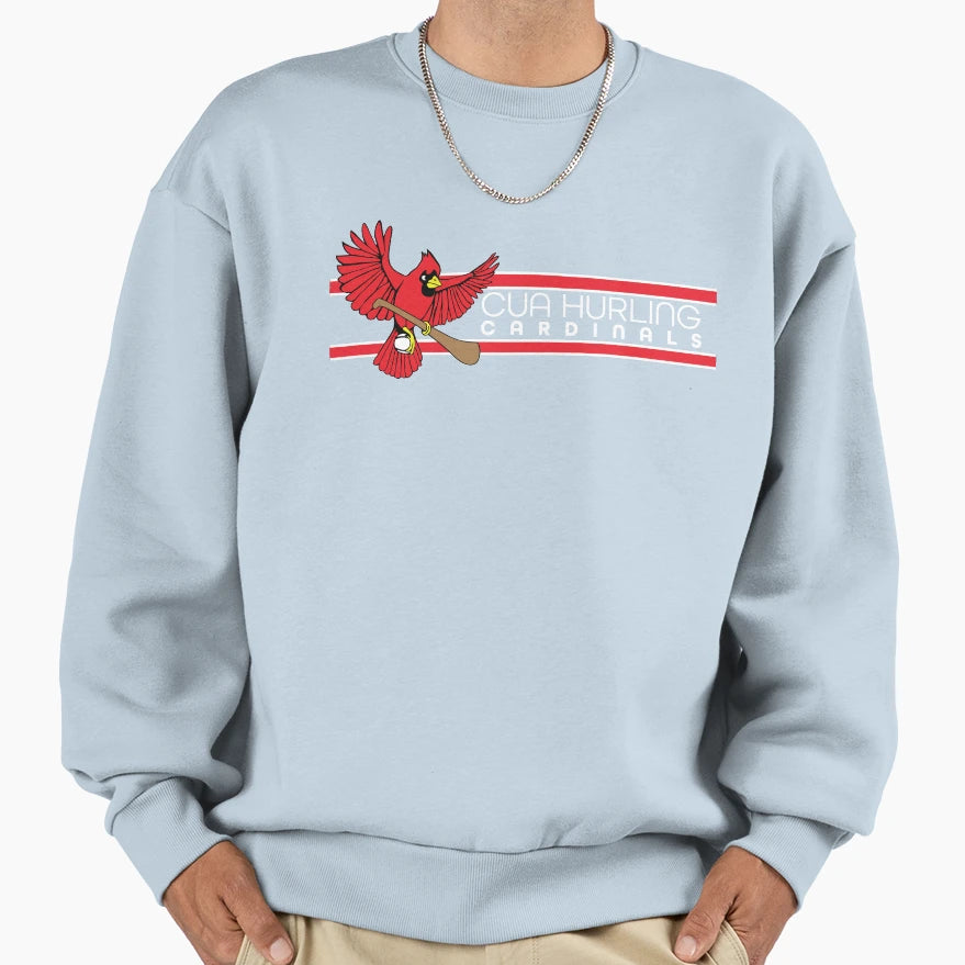 Cua Hurling Club Cardinals Stripes Sweatshirt - Custom Art Print Unisex - T-Shirt, Sweatshirt, Hoodie