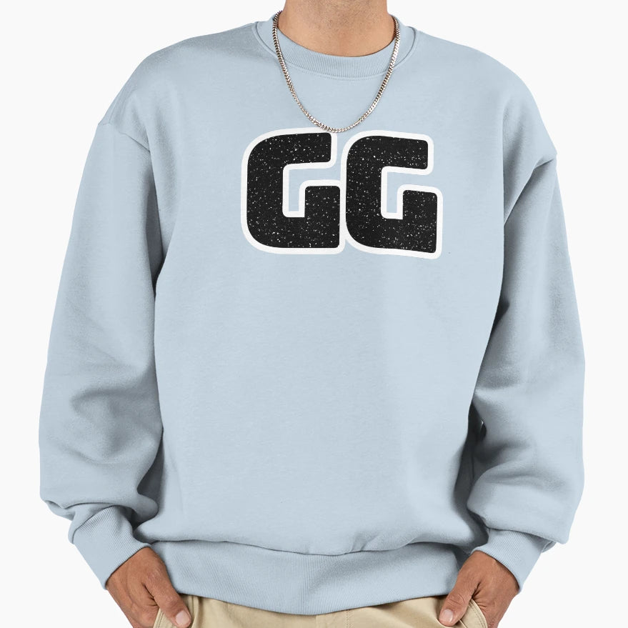 Gg Good Game Big Bold Minimal Sweatshirt - Custom Art Print Men Women - T-Shirt, Sweatshirt, Hoodie