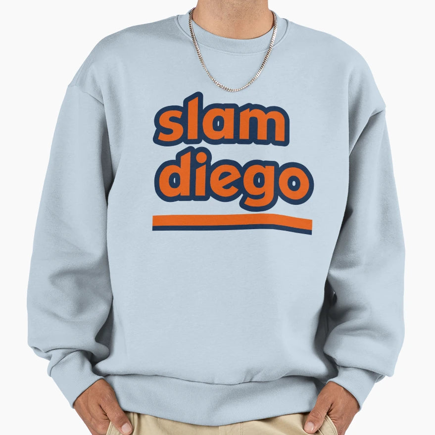 Slam Diego Orange And Blue Sweatshirt - Graphic Print for Adults - T-Shirt, Sweatshirt, Hoodie