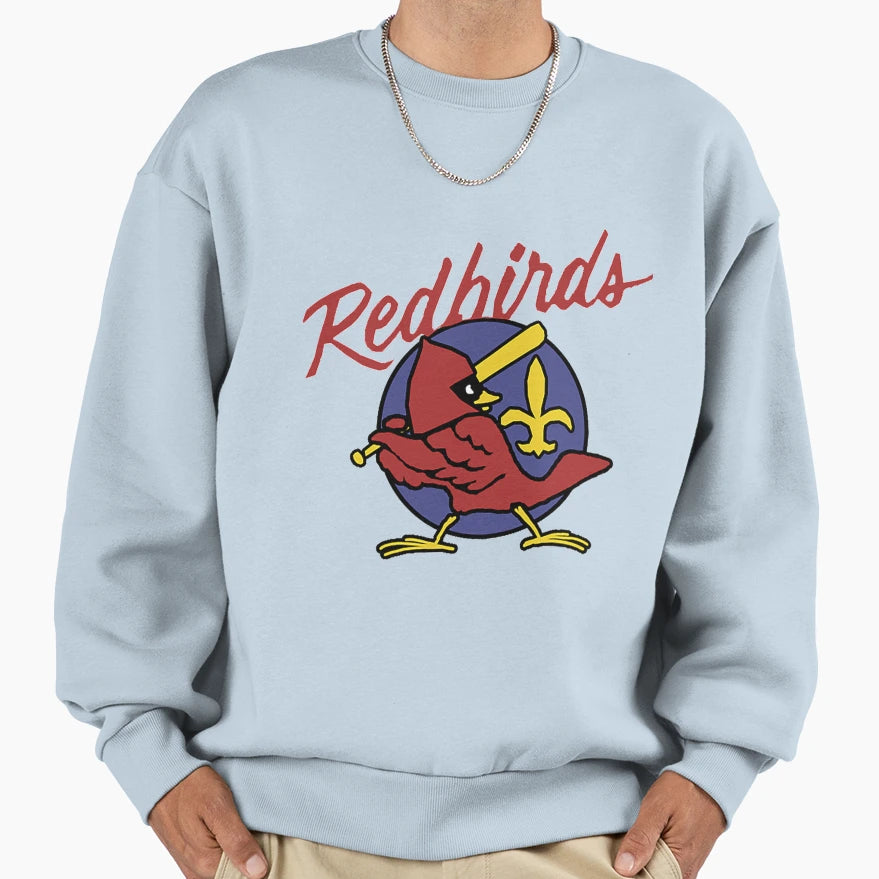Louisville Redbirds Minor League Sweatshirt - Novelty Apparel for Adults - T-Shirt, Sweatshirt, Hoodie