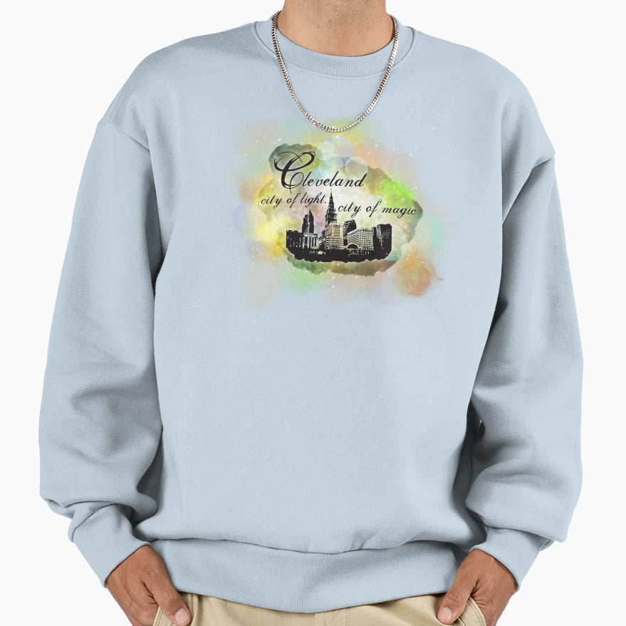 Cleveland City Light Sweatshirt - Custom Art Print Unisex - T-Shirt, Sweatshirt, Hoodie
