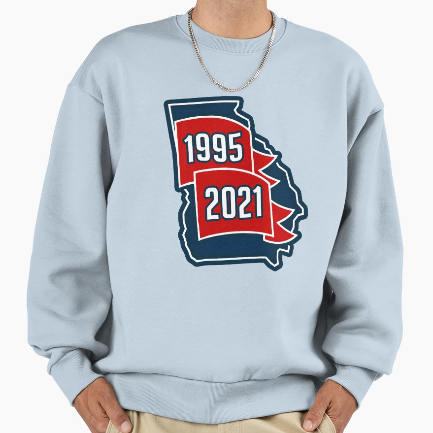 Atlanta World Champions Both Years T-Shirt - Aesthetic Graphic for Adults - T-Shirt, Sweatshirt, Hoodie