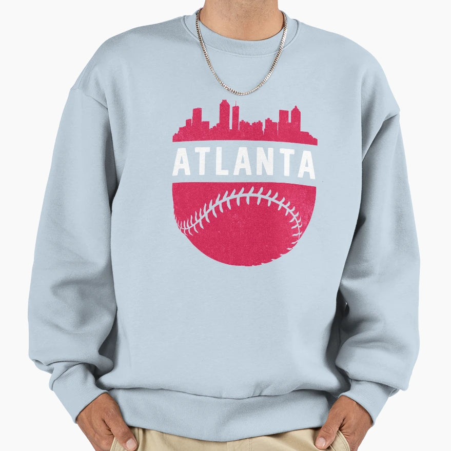 Downtown Atlanta Georgia Skyline Sweatshirt - Novelty Apparel Men Women - T-Shirt, Sweatshirt, Hoodie