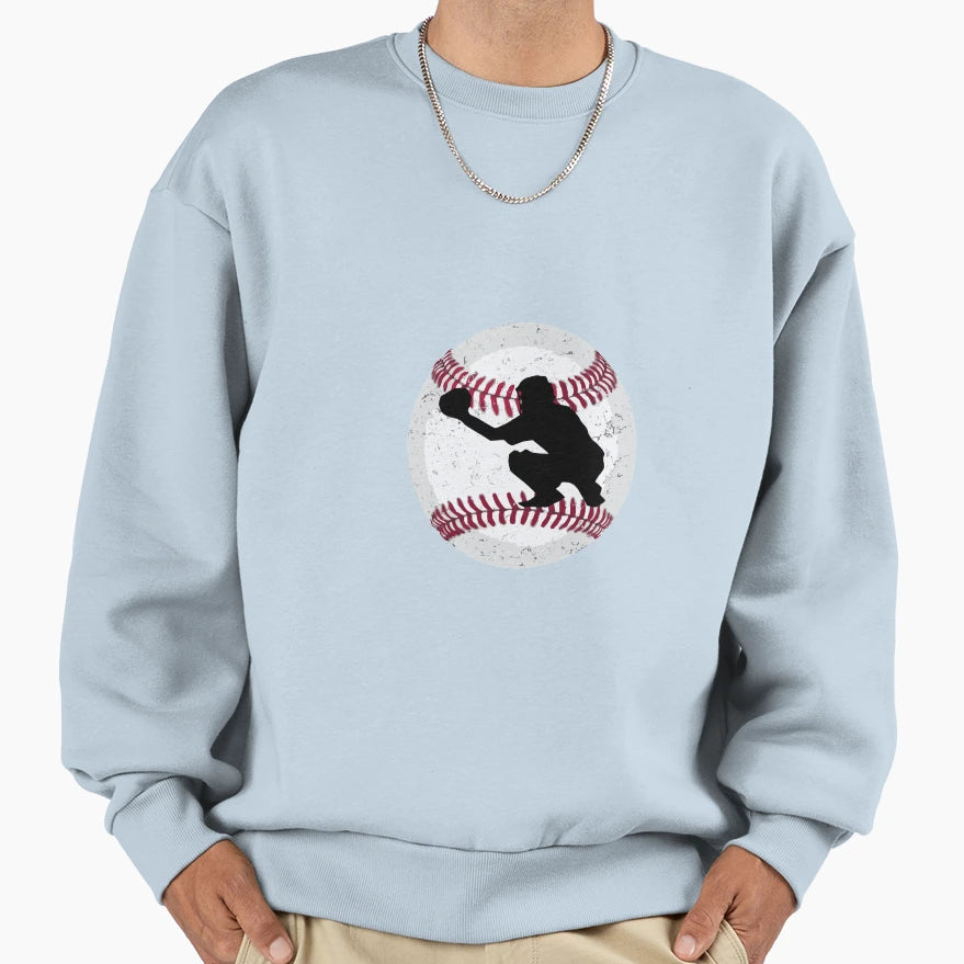 Baseball Catcher Sweatshirt - Unique Graphic Unisex - T-Shirt, Sweatshirt, Hoodie