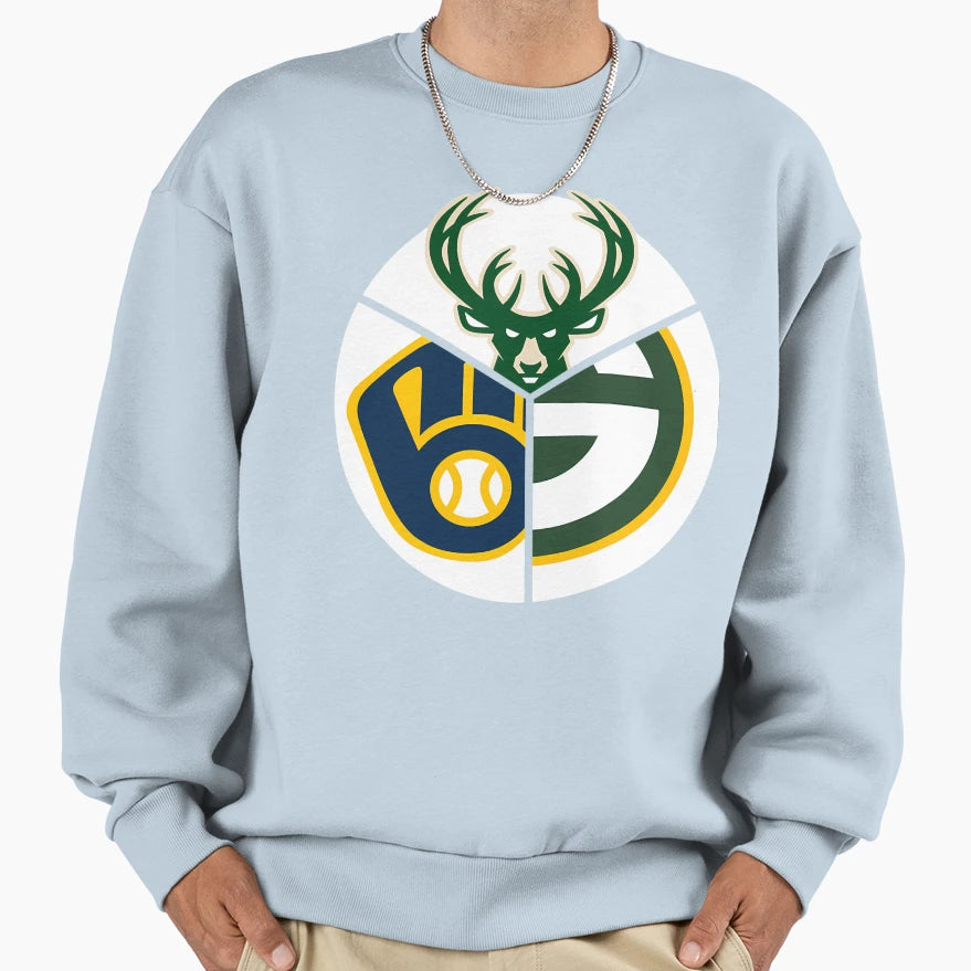 Wisco Sports Triquad Sweatshirt - Minimalist Print for Adults - T-Shirt, Sweatshirt, Hoodie