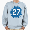Trevor Bauer 27 Jersey Number Sweatshirt - Trendy Graphic for Adults - T-Shirt, Sweatshirt, Hoodie