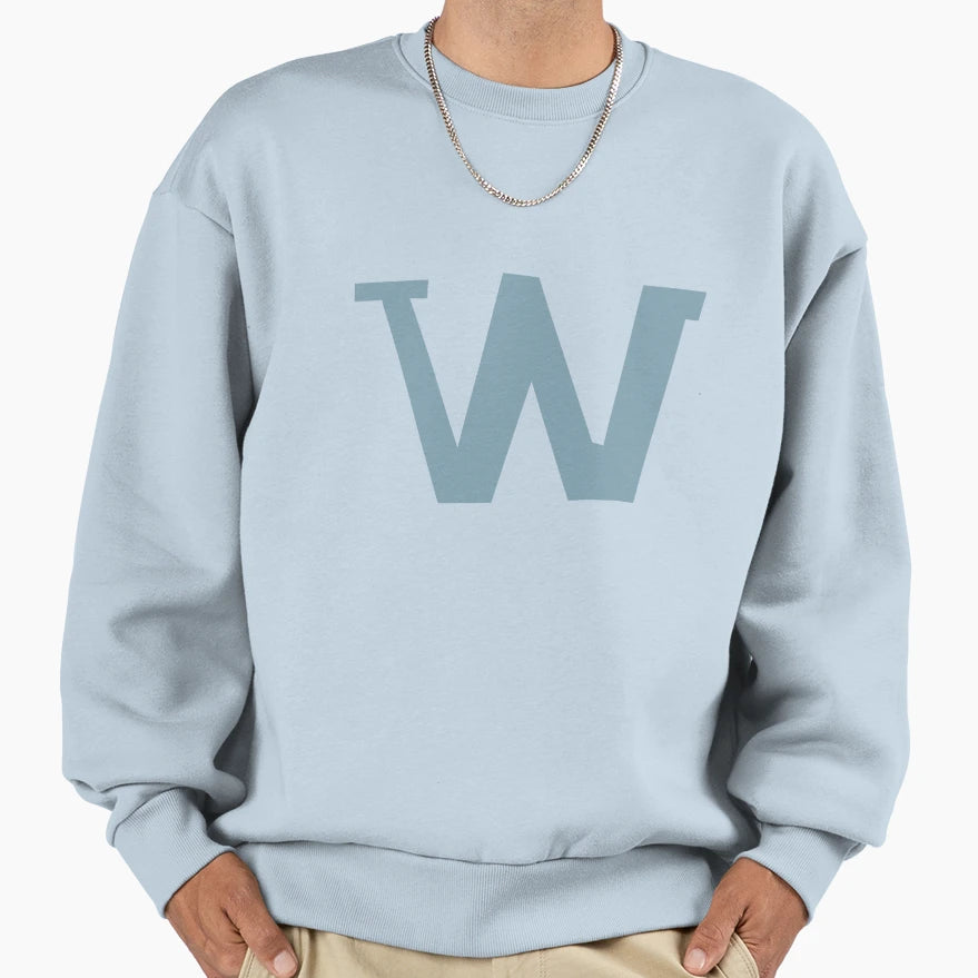 Alphabetical W Sweatshirt - Aesthetic Graphic Men Women - T-Shirt, Sweatshirt, Hoodie