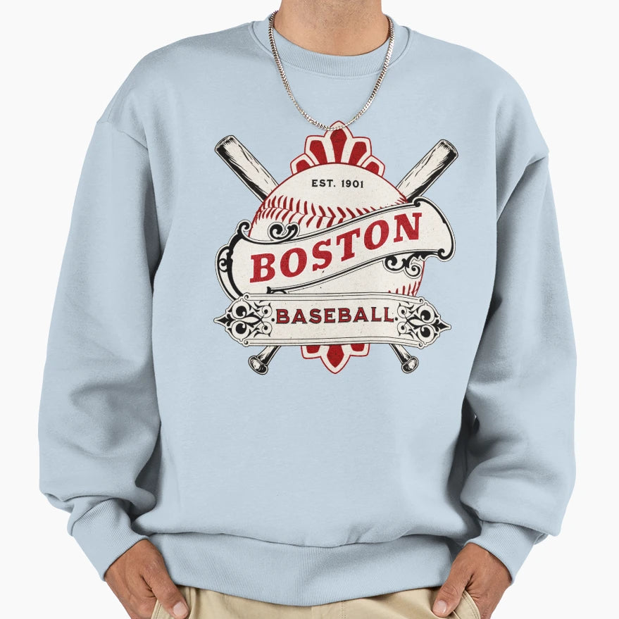 Boston Baseball Sweatshirt - Streetwear Style Unisex - T-Shirt, Sweatshirt, Hoodie