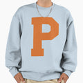 Alphabet Orange P Sports Letter P Sweatshirt - Fun Novelty Design Unisex - T-Shirt, Sweatshirt, Hoodie