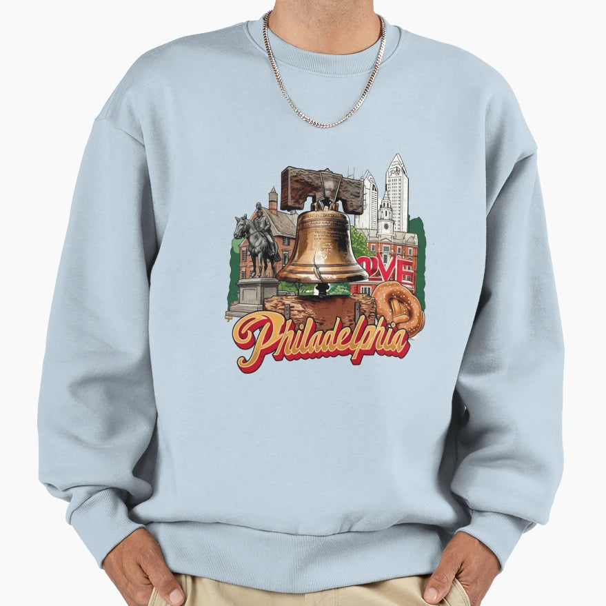 Philadelphia Sweatshirt - Aesthetic Graphic for Adults - T-Shirt, Sweatshirt, Hoodie