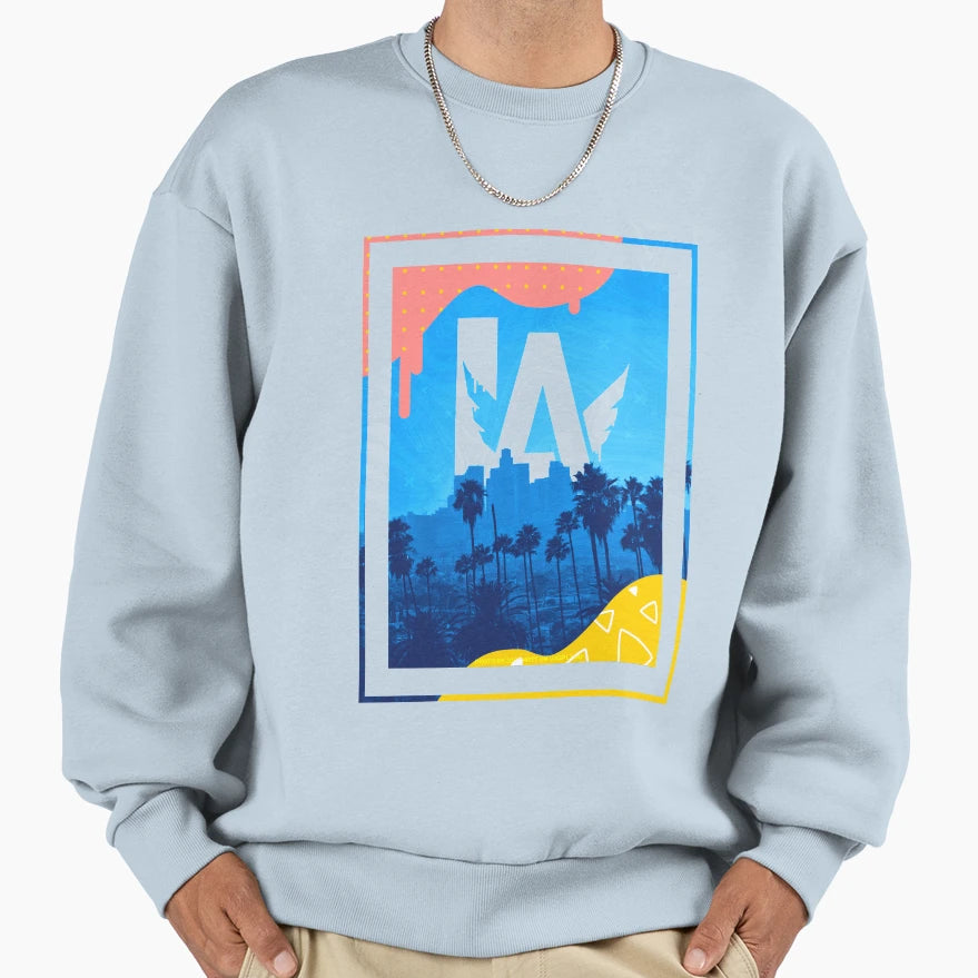 Los Angeles Valiant Cityscape Sweatshirt - Graphic Print Unisex - T-Shirt, Sweatshirt, Hoodie