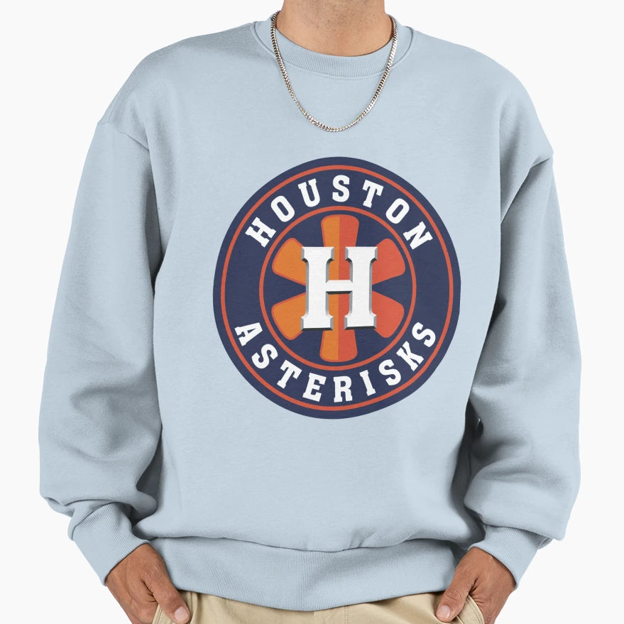Houston Asterisks Parody Baseball Sweatshirt - Novelty Apparel Men Women - T-Shirt, Sweatshirt, Hoodie