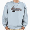 Cartoon Baseball Player Puppy Los Sweatshirt - Aesthetic Graphic Men Women - T-Shirt, Sweatshirt, Hoodie
