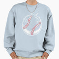 Baseball Life Game Day Vibes Baseball Sweatshirt - Graphic Print Unisex - T-Shirt, Sweatshirt, Hoodie