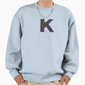 Rose Initial K Letter Romantic Sweatshirt - Aesthetic Graphic Men Women - T-Shirt, Sweatshirt, Hoodie