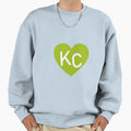 Kc Heart Sweatshirt - Trendy Graphic for Adults - T-Shirt, Sweatshirt, Hoodie