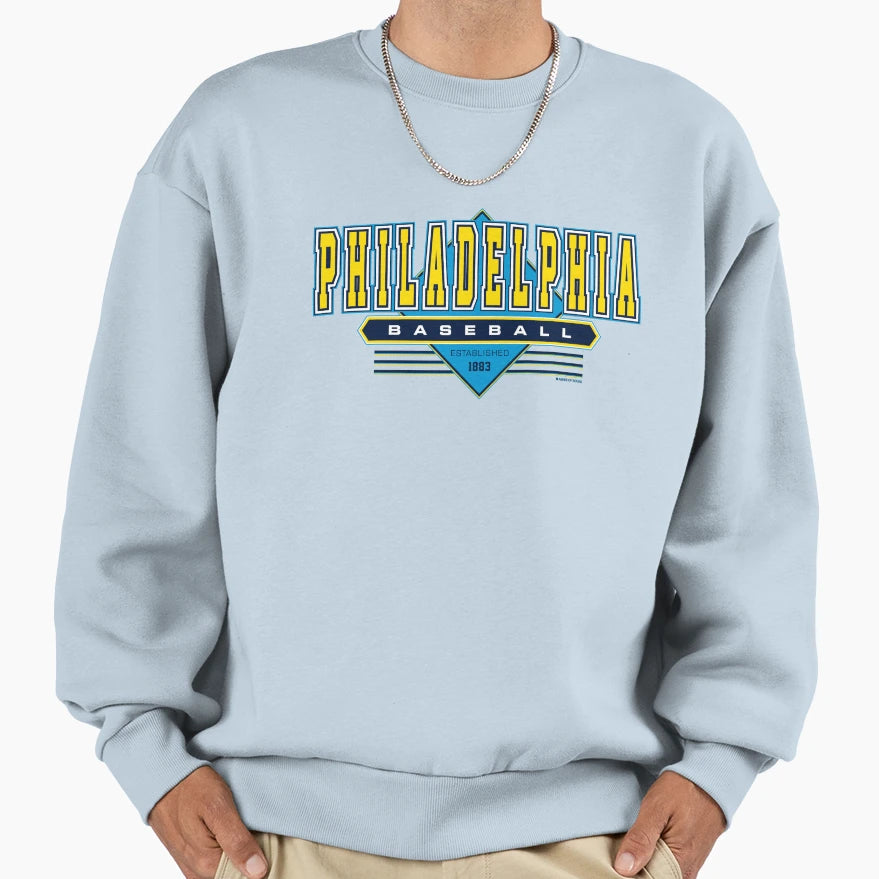 Philadelphia Philly Baseball Sweatshirt - Novelty Apparel for Adults - T-Shirt, Sweatshirt, Hoodie