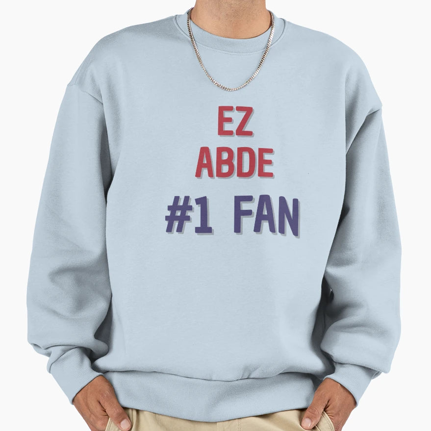 Ez Abde 1 Fan Sweatshirt - Fun Novelty Design for Adults - T-Shirt, Sweatshirt, Hoodie