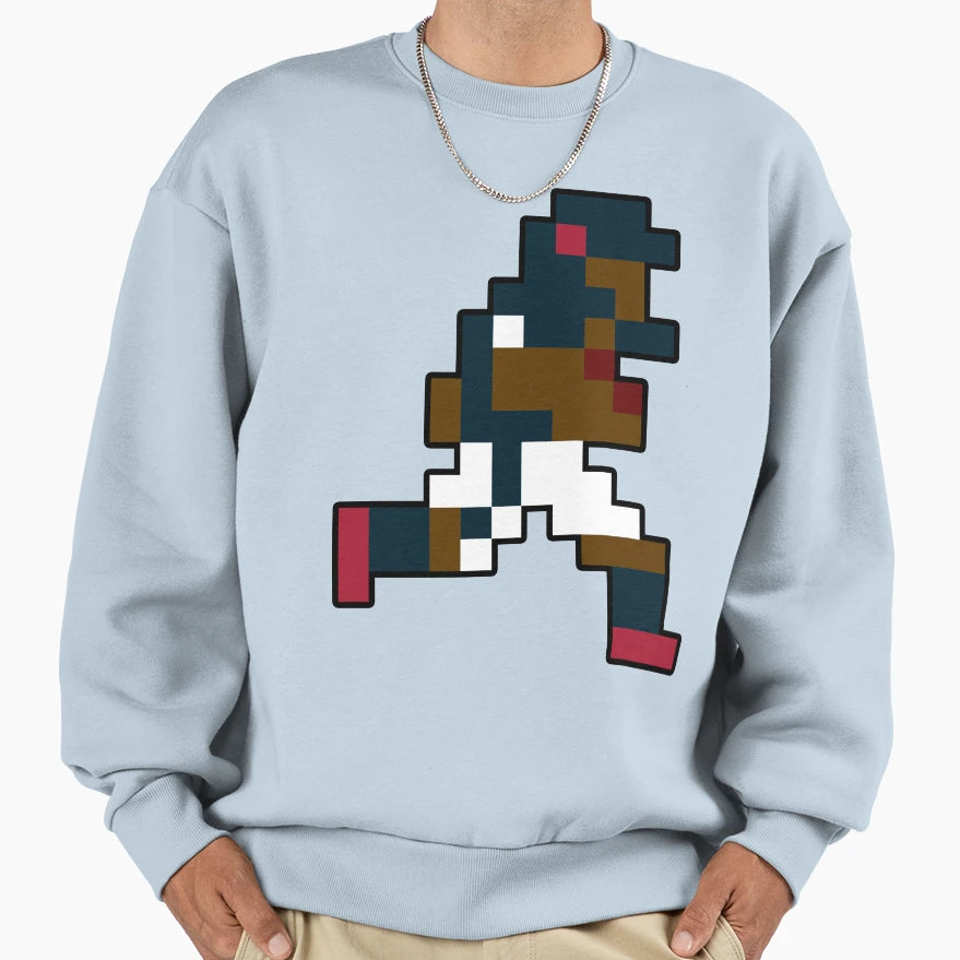 8 Bit Houston Pixel Football Sweatshirt - Aesthetic Graphic Men Women - T-Shirt, Sweatshirt, Hoodie