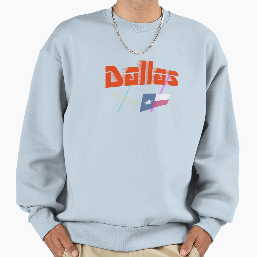 Dallas Texas Abstract Sweatshirt - Graphic Print for Adults - T-Shirt, Sweatshirt, Hoodie