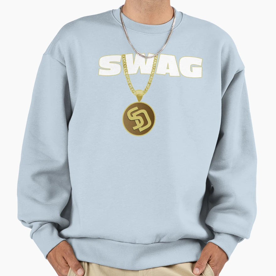 Swag Chain San Diego Baseball Home Run Sweatshirt - Unique Graphic Unisex - T-Shirt, Sweatshirt, Hoodie