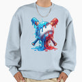 Baseball Drip Ice Cream Bright Sweatshirt - Minimalist Print for Adults - T-Shirt, Sweatshirt, Hoodie